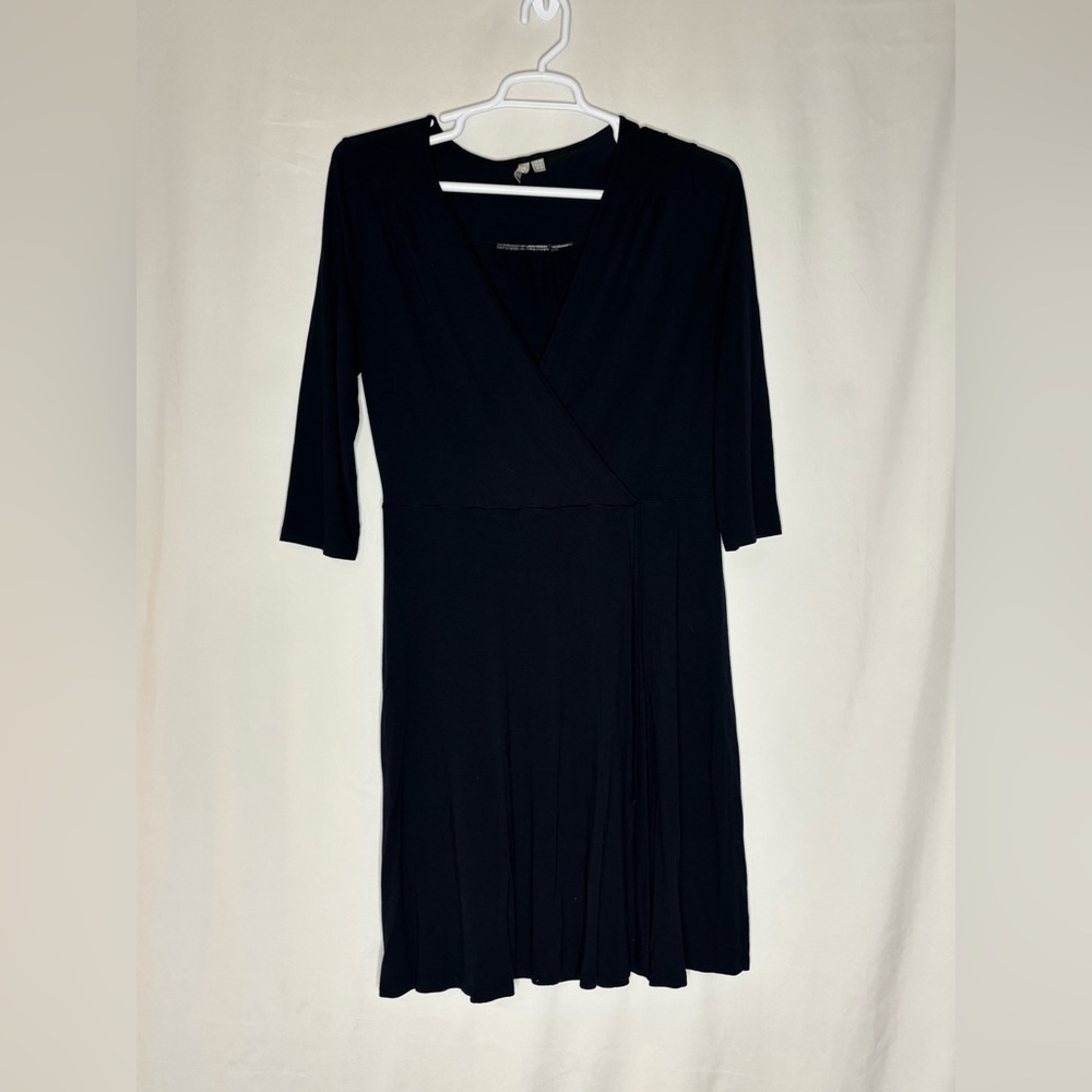 Asos-Classic Black Wrap Dress